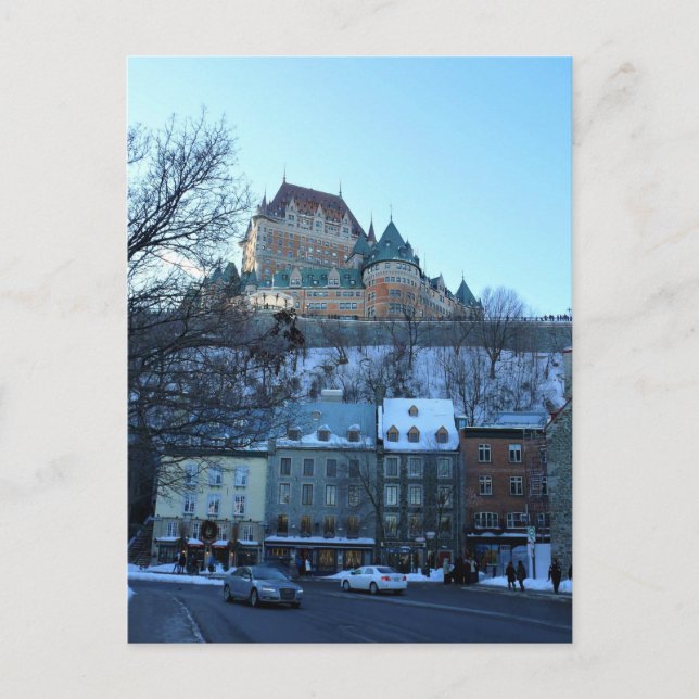 Postal Antigua Ciudad de Quebec, Quebec, Canadá (Anverso)