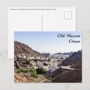 Postal Antigua ciudad histórica de Muscat - Omán