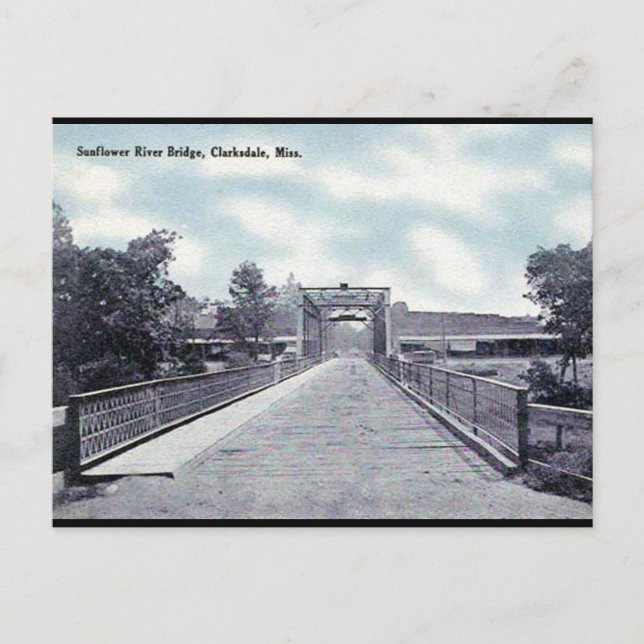 Postal antigua - Clarksdale, Misisipi (Anverso)