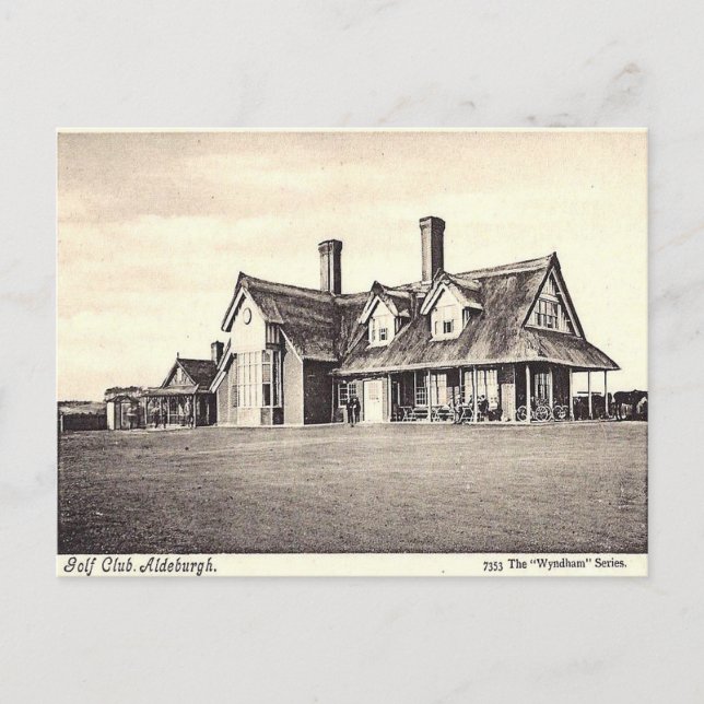 Postal antigua - Club de golf, Aldeburgh, Suffolk (Anverso)