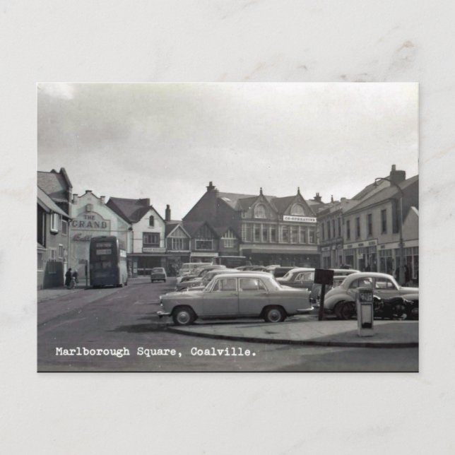 Postal antigua - Coalville, Leicestershire (Anverso)