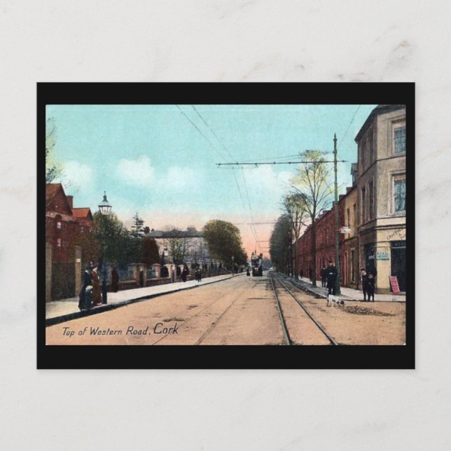 Postal antigua - Cork, Irlanda (Anverso)