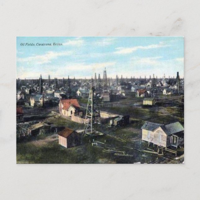 Postal antigua - Corsicana, Texas (Anverso)