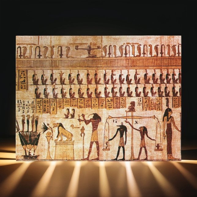 Postal Antigua Corte de Muerte Egipcia Maat Godess (Subido por el creador)