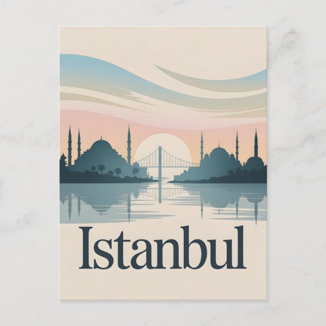 Postal Antigua cosecha de Estambul (Anverso)