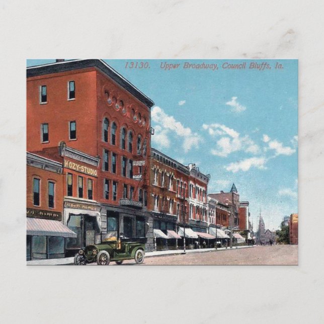 Postal antigua - Council Bluffs, Iowa, Estados Uni (Anverso)