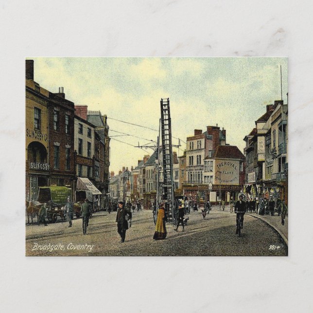 Postal antigua - Coventry, Warwickshire (Anverso)