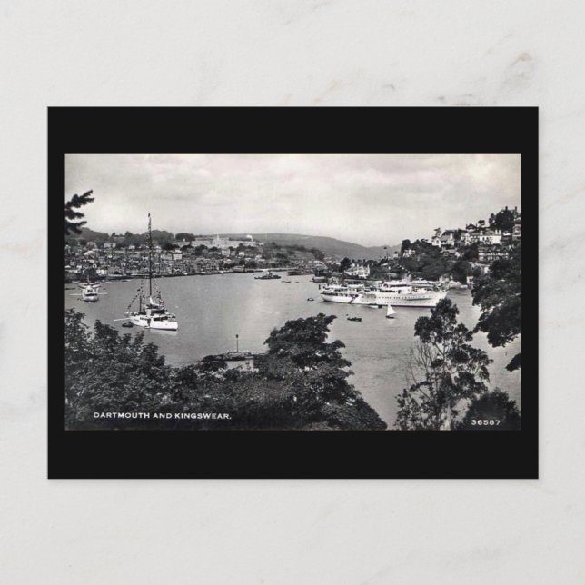 Postal antigua - Dartmouth y Kingjuran (Anverso)