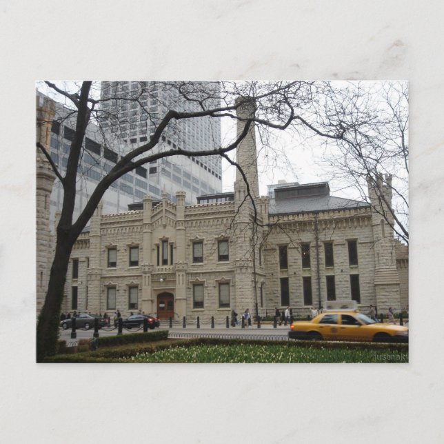 postal antigua de la torre de agua (Anverso)