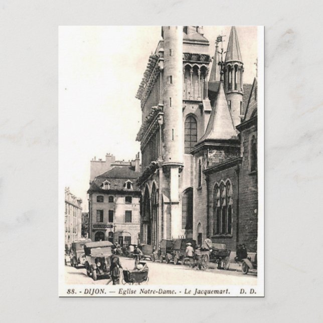 Postal antigua - Dijon, Cote d'Or, Francia (Anverso)
