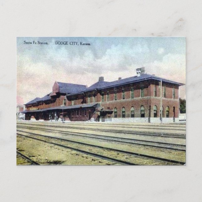 Postal antigua - Dodge City, Kansas, Estados Unido (Anverso)