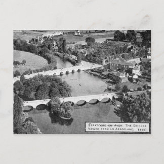Postal antigua - Dos puentes, Stratford-upon-Avon