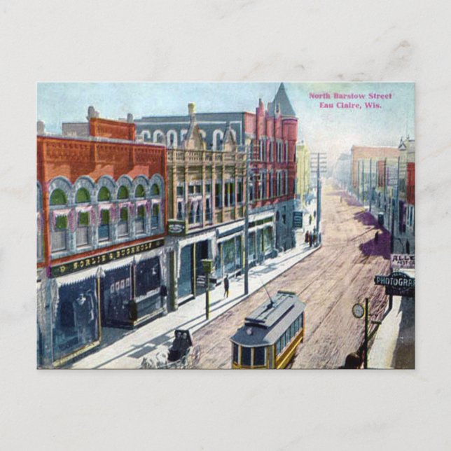 Postal antigua - Eau Claire, Wisconsin (Anverso)