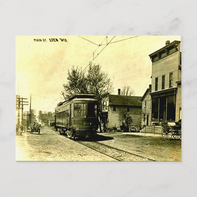 Postal antigua - Eden Wisconsin (Anverso)