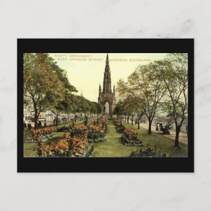 Postal antigua, Edimburgo, Monumento a Scott