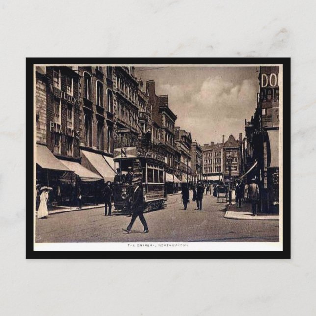 Postal antigua - El Drapery, Northampton (Anverso)