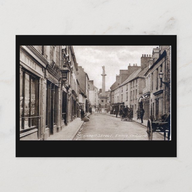 Postal antigua - Ennis, Co Clare (Anverso)