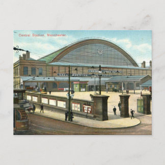 Postal antigua - Estación central, Manchester