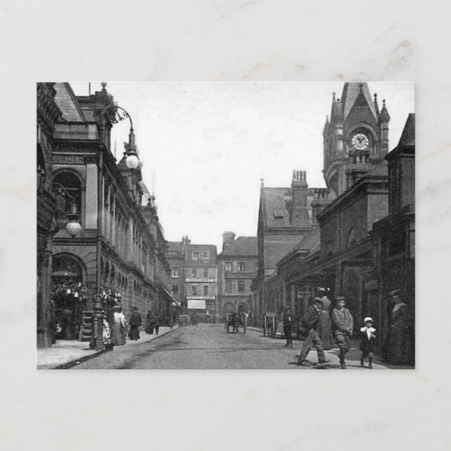 Postal antigua - Estación central, Sunderland (Anverso)