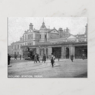 Postal antigua - Estación de Midland, Derby