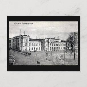 Postal antigua - Estación de tren, Kristiania (Osl