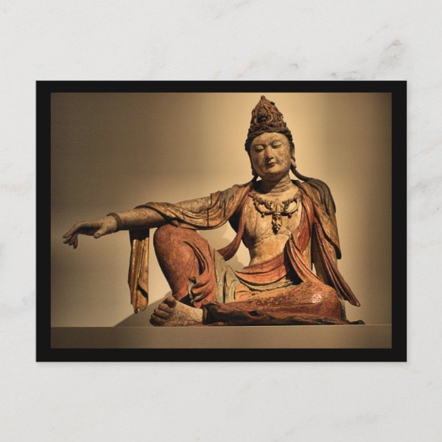 Postal Antigua estatua (Anverso)