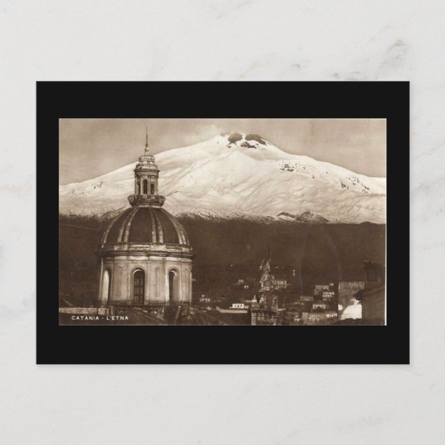 Postal antigua, Etna (Anverso)