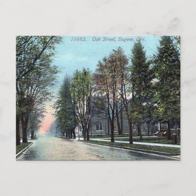 Postal antigua - Eugene, Oregón (Anverso)