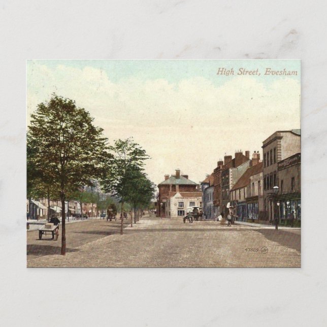 Postal antigua - Evesham, Worcestershire (Anverso)