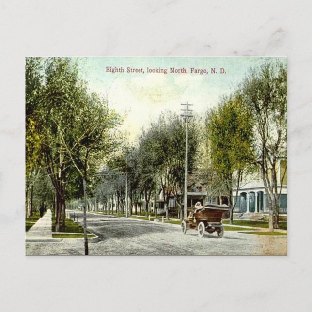 Postal antigua - Fargo, Dakota del Norte, Estados  (Anverso)