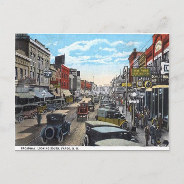 Postal antigua - Fargo, Dakota del Norte, Estados  (Anverso)