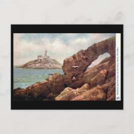 Postal antigua - Faro de las Mumbles, Swansea