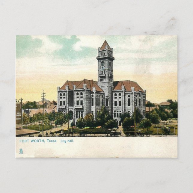 Postal antigua - Fort Worth, Texas (Anverso)