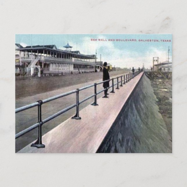 Postal antigua - Galveston, Texas (Anverso)