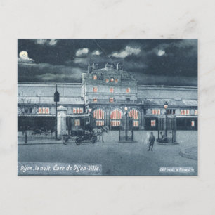 Postal antigua - Gare Dijon-Ville, Dijon, Francia