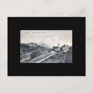 Postal antigua, Gdansk/Danzig - Estación de tren