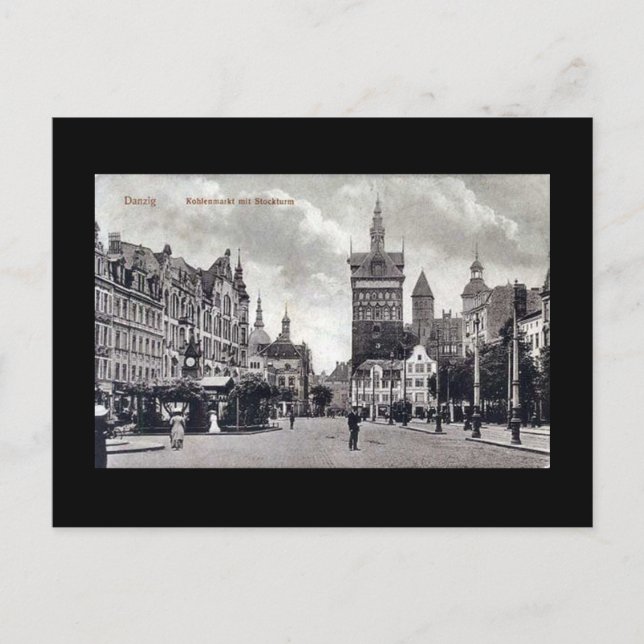 Postal antigua, Gdansk/Danzig - Kohlenmarkt (Anverso)