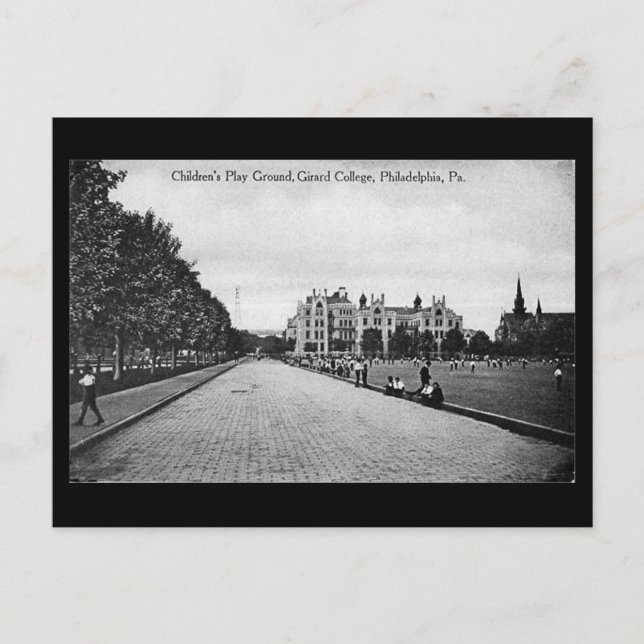 Postal antigua - Girard College, Filadelfia PA (Anverso)