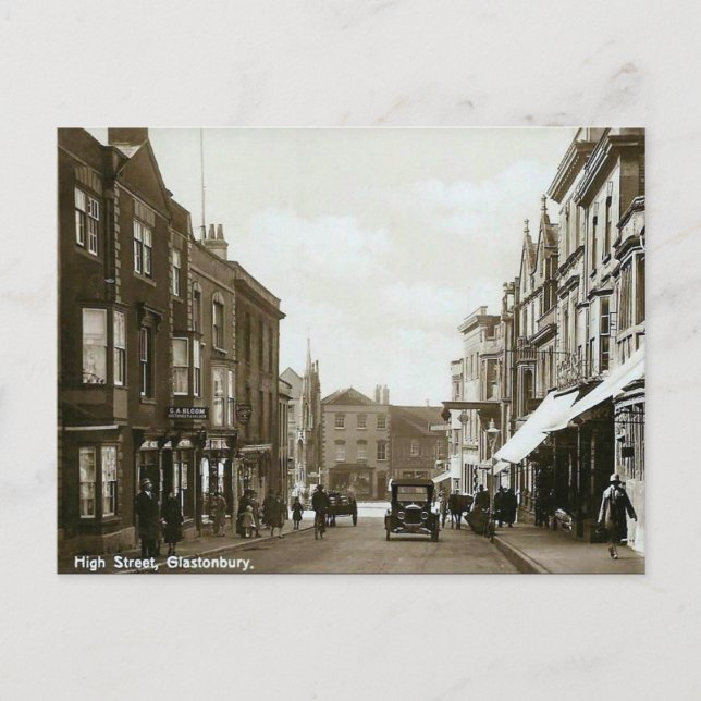 Postal antigua - Glastonbury, Somerset (Anverso)