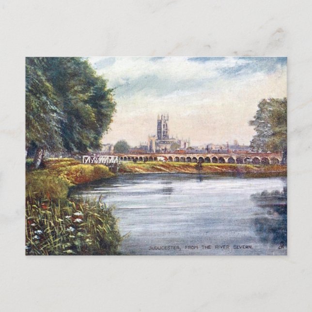 Postal antigua - Gloucester, Inglaterra (Anverso)