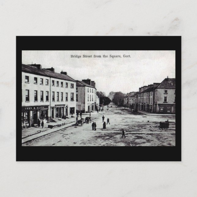 Postal antigua - Gort, Co Galway, Irlanda (Anverso)