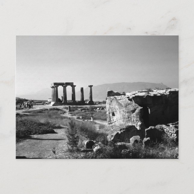 Postal Antigua Grecia Templo Corinth Apolo (Anverso)