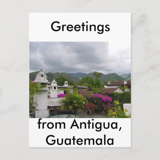 Postal Antigua, Guatemala (Anverso)