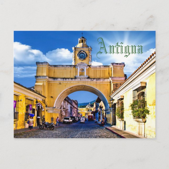 Postal Antigua, Guatemala, Centroamérica (Anverso)