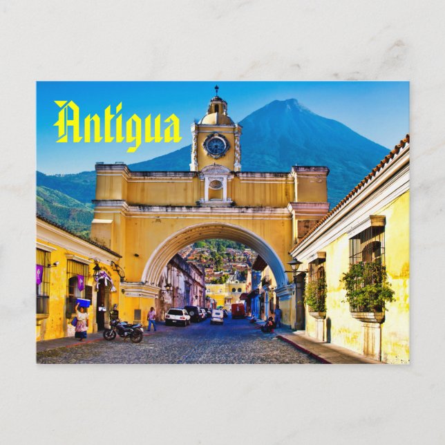 Postal Antigua, Guatemala, Centroamérica (Anverso)
