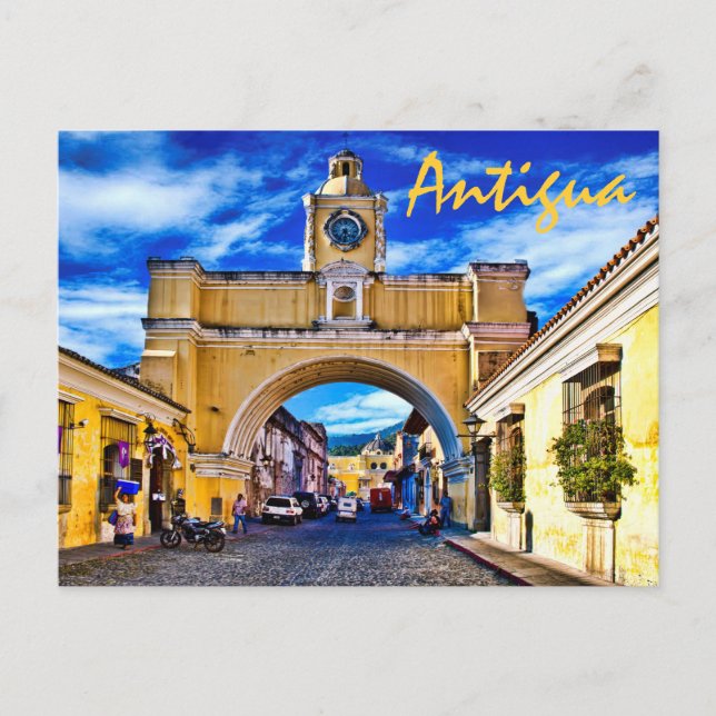 Postal Antigua, Guatemala, Centroamérica (Anverso)