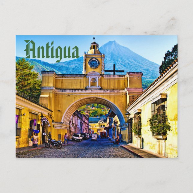 Postal Antigua, Guatemala, Centroamérica (Anverso)