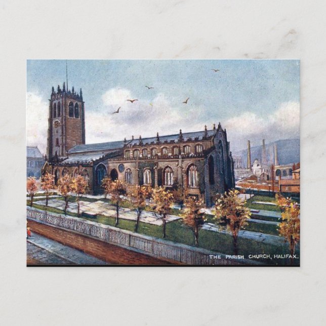 Postal antigua - Halifax, Yorkshire (Anverso)
