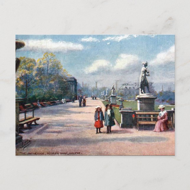 Postal antigua - Halifax, Yorkshire (Anverso)