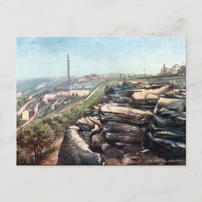 Postal antigua - Halifax, Yorkshire (Anverso)